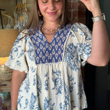 Camila Boho Print Top
