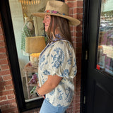 Camila Boho Print Top