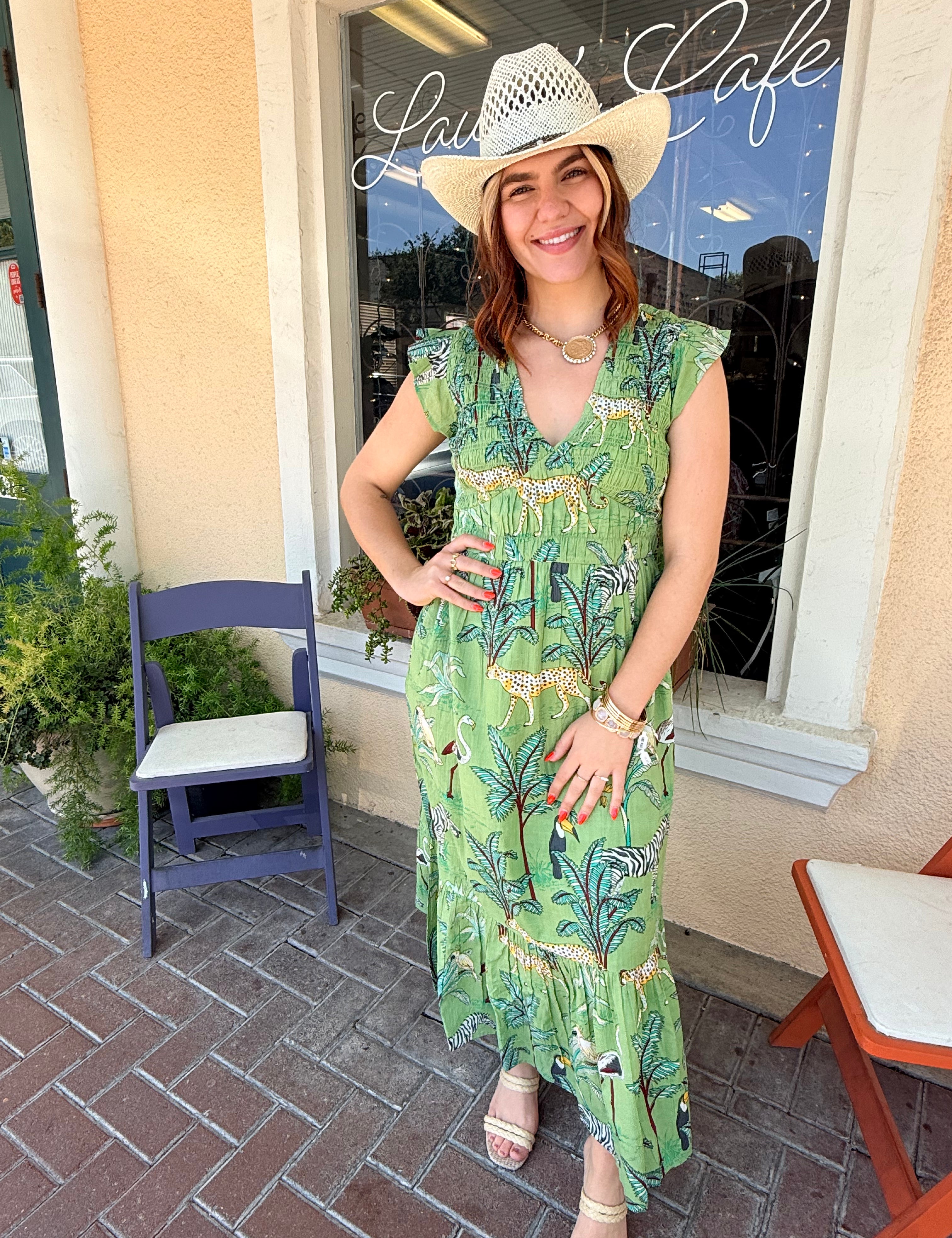 Margo Playful Print Maxi Dress
