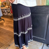 Selina Embroidered Midi Skirt