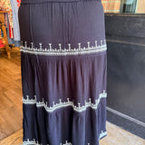 Selina Embroidered Midi Skirt