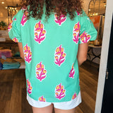 Trina Floral Smocked Top