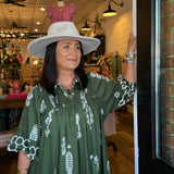 Lyla Green Printed Dress