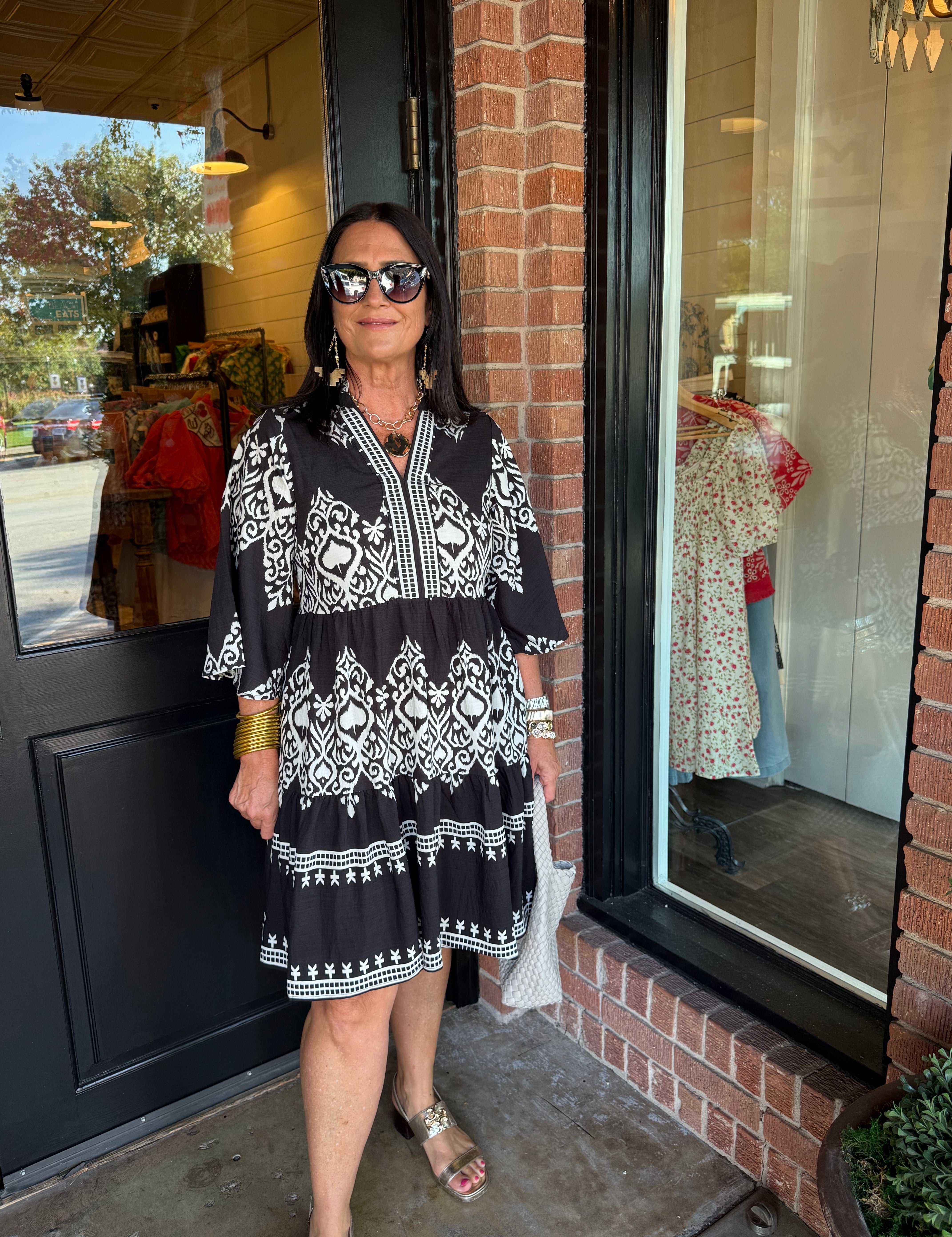 Keitha Black Mix Dress