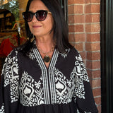 Keitha Black Mix Dress