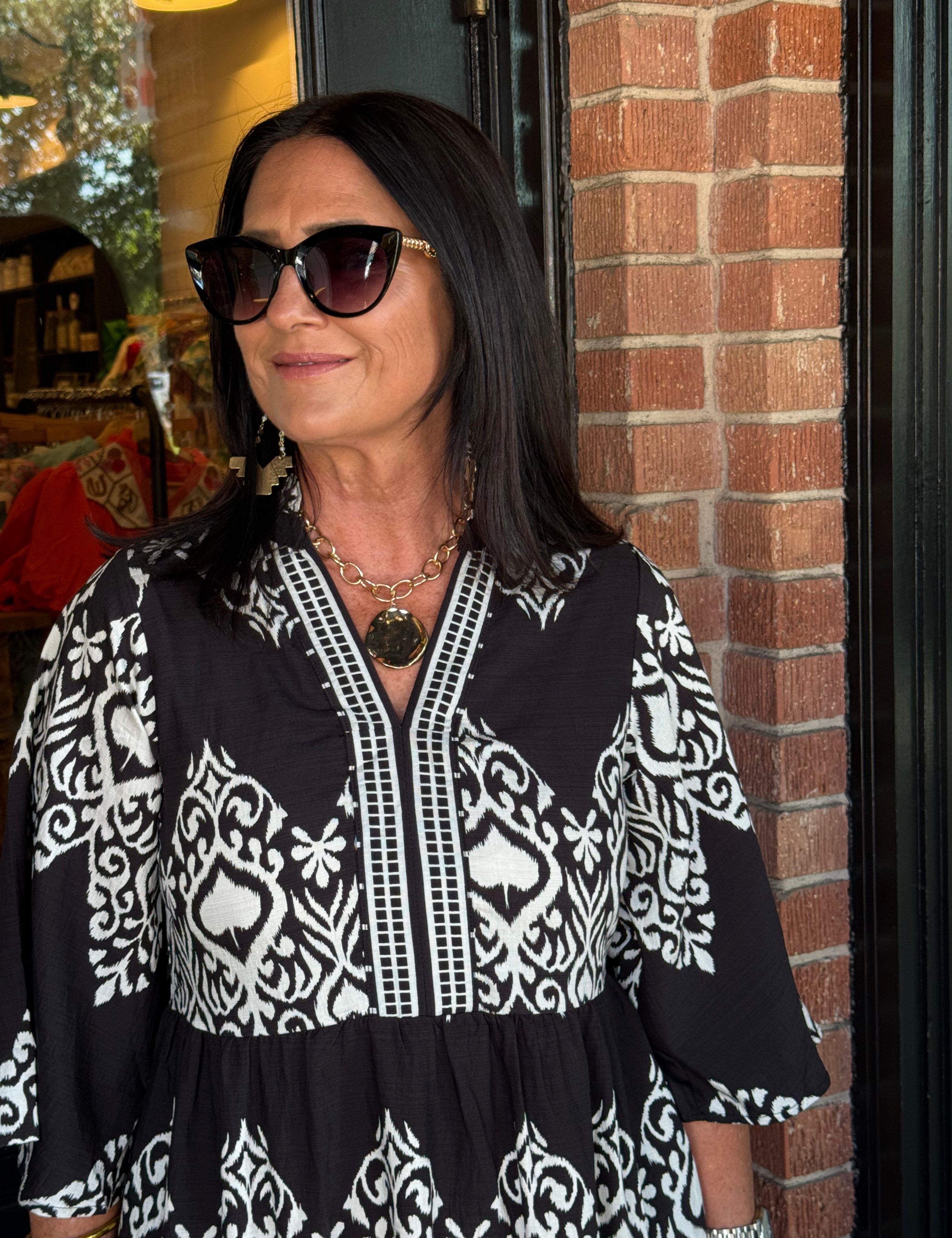 Keitha Black Mix Dress