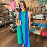 Janet Colorblock Midi Dress