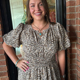 Macey Leopard  Maxi Dress