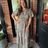 Macey Leopard  Maxi Dress