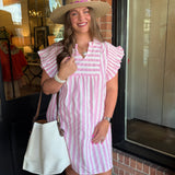 Tillie Striped Mini Dress