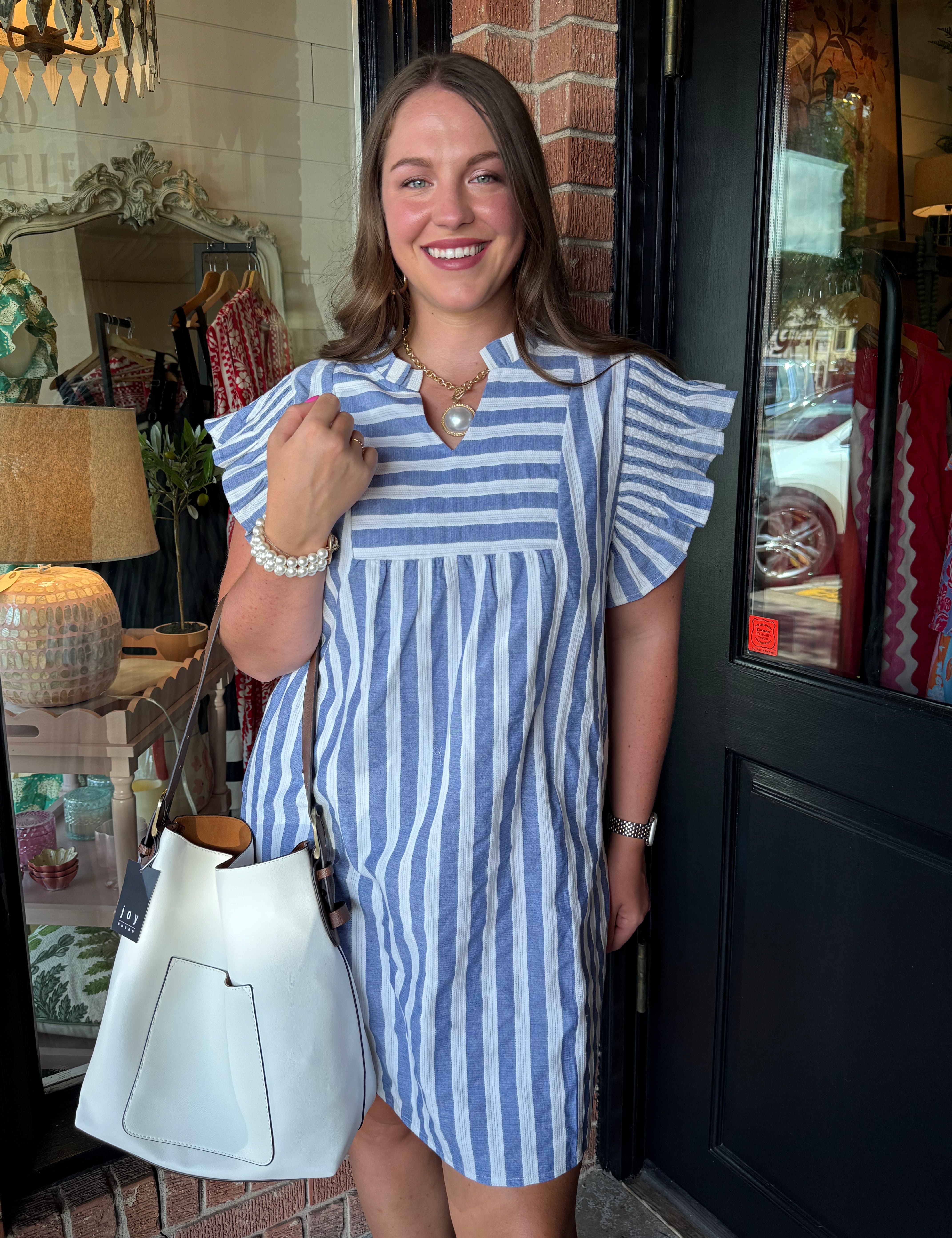 Tillie Striped Mini Dress