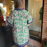 Brooks Navy & Green Floral Dress