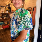 Amber Floral Print Top