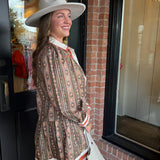 Charlie Olive Floral  Dress