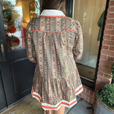 Charlie Olive Floral  Dress
