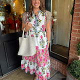 Phoebe Pink Floral Maxi