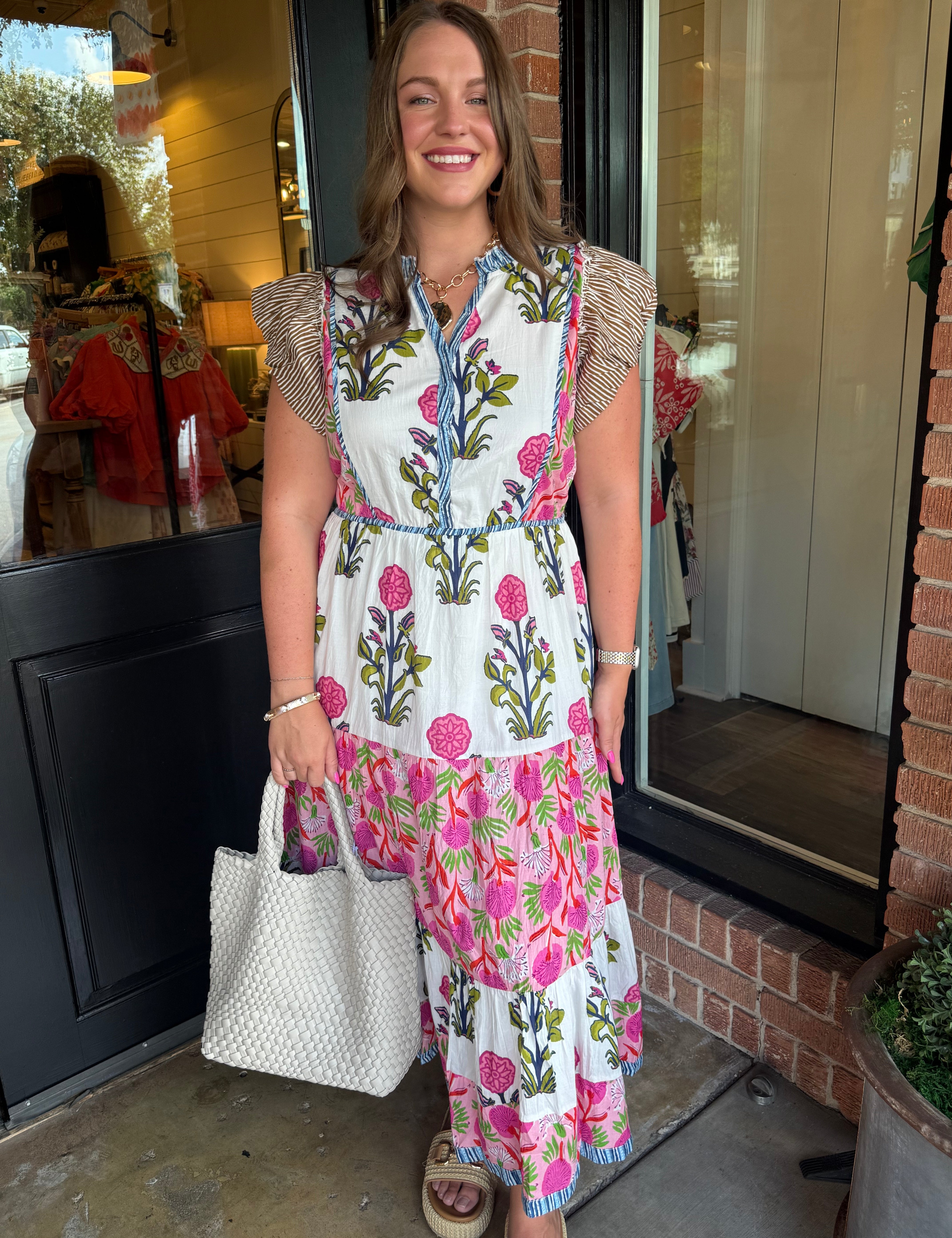 Phoebe Pink Floral Maxi