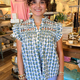 Brenda Flutter Floral Top