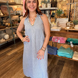 Rowan Sleeveless Denim Maxi Dress