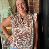 Callie Leopard Top