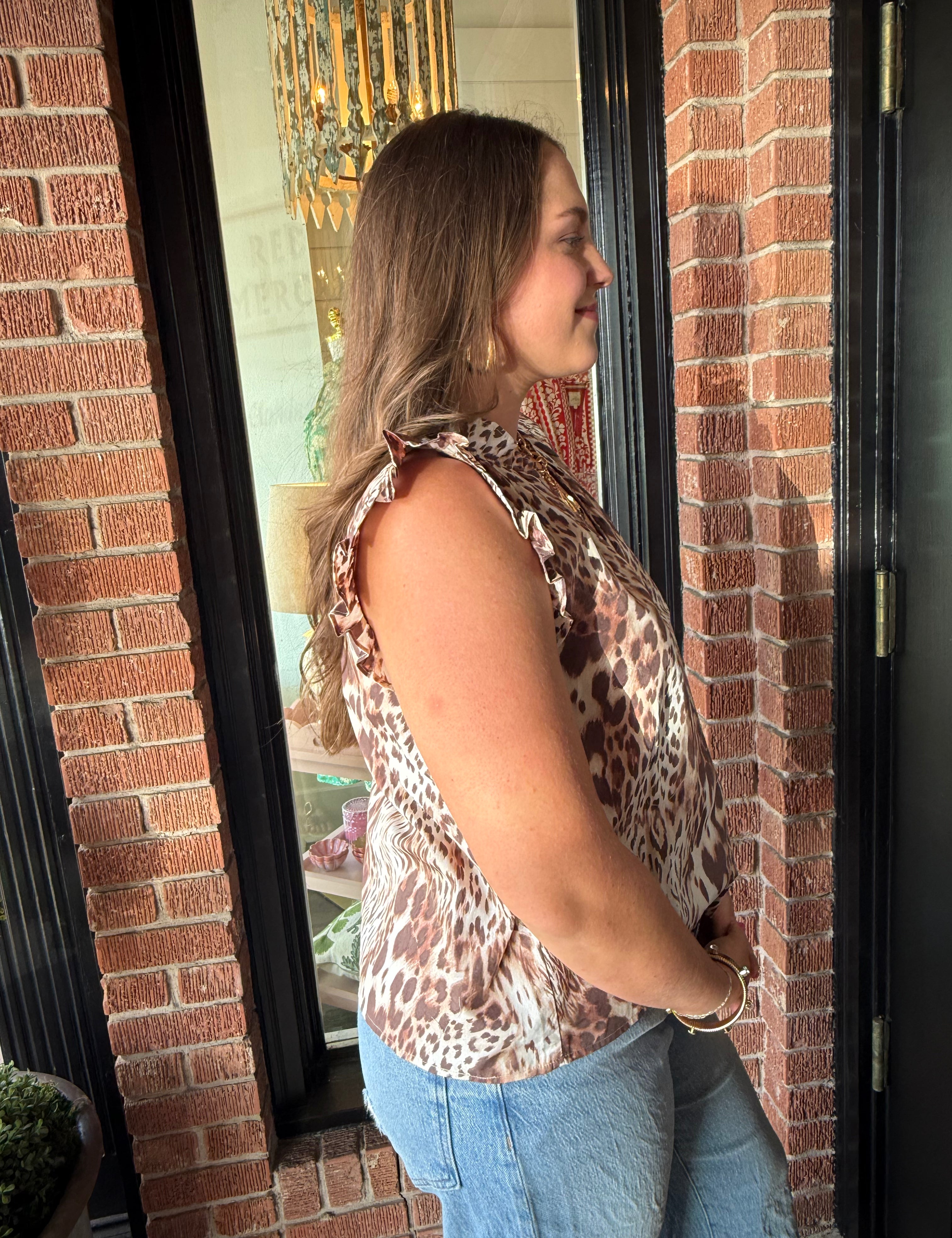 Callie Leopard Top