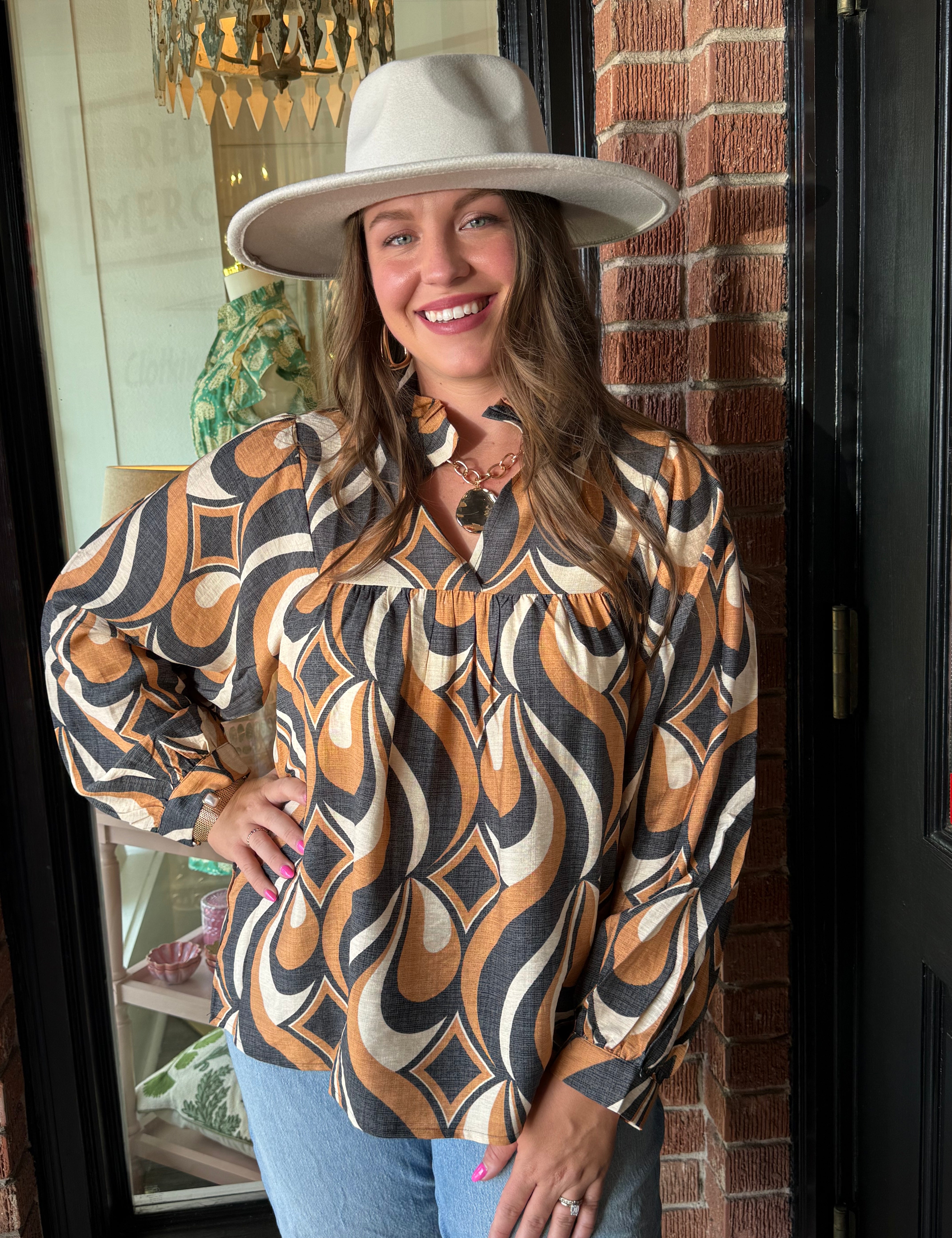 Kammie Abstract Top