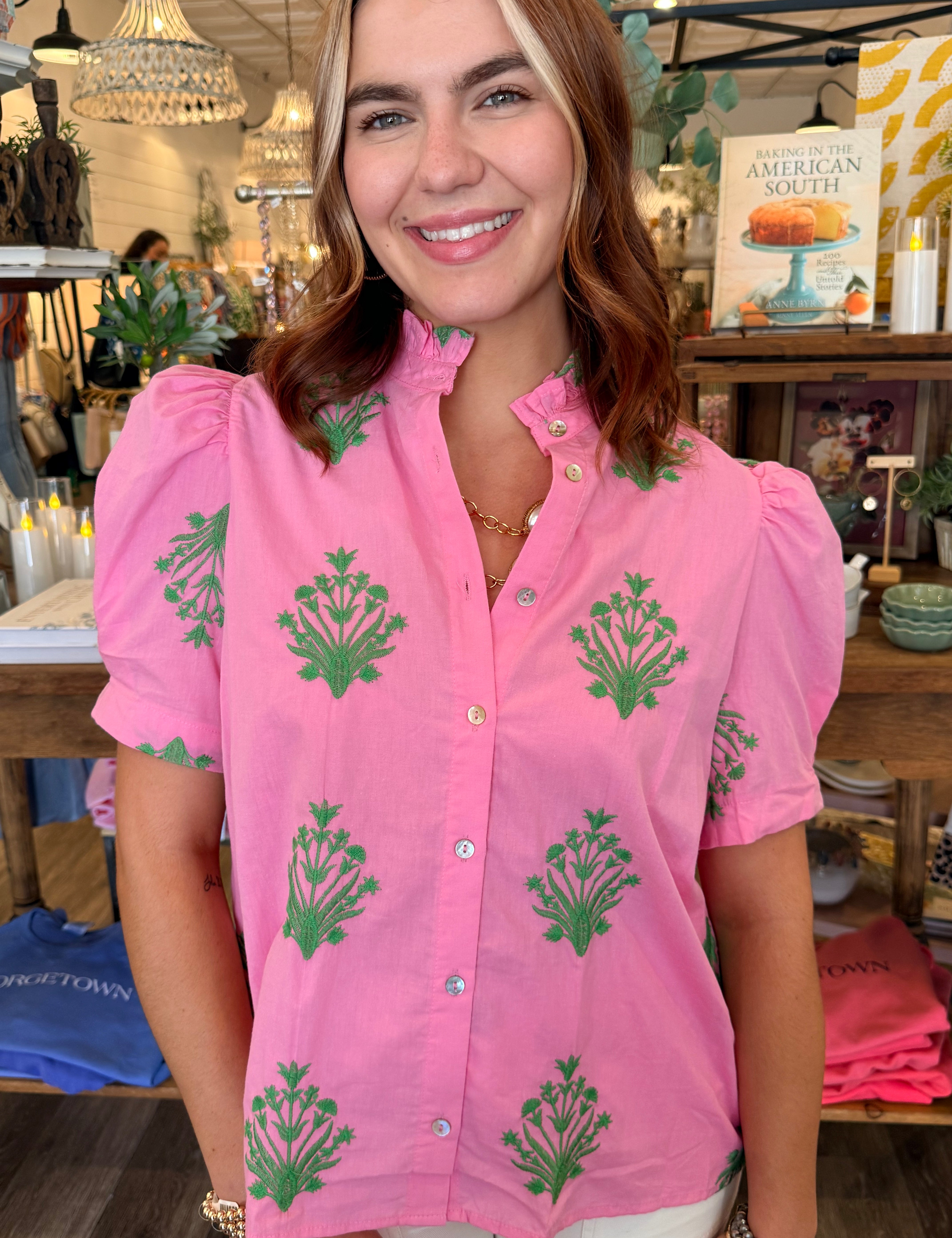 Lorraine Embroidered Top