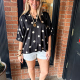 Sylvia Polka Dot Top