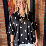 Sylvia Polka Dot Top