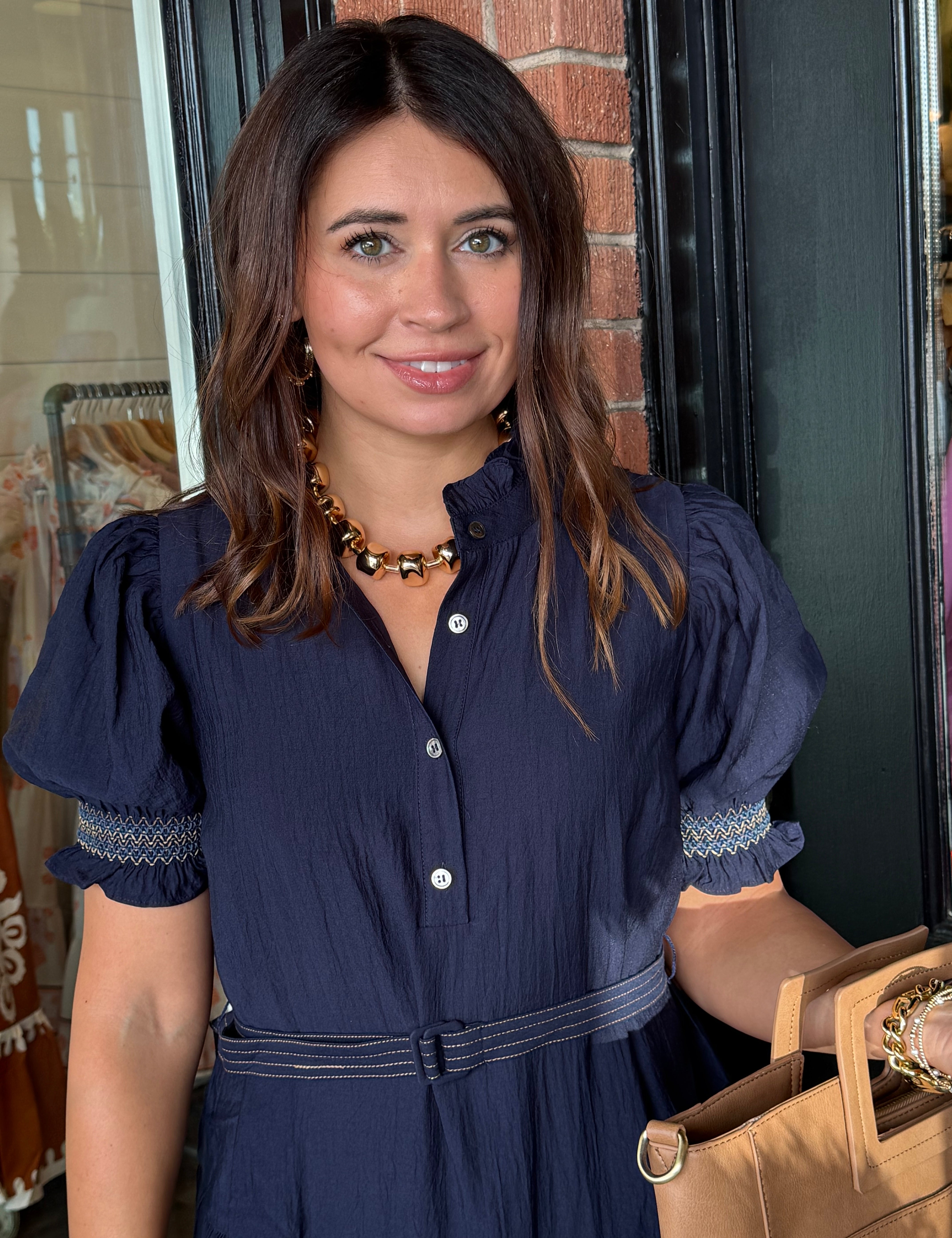 Jillian Navy Mini Dress
