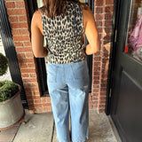 Kinsley Denim Culotte Pants