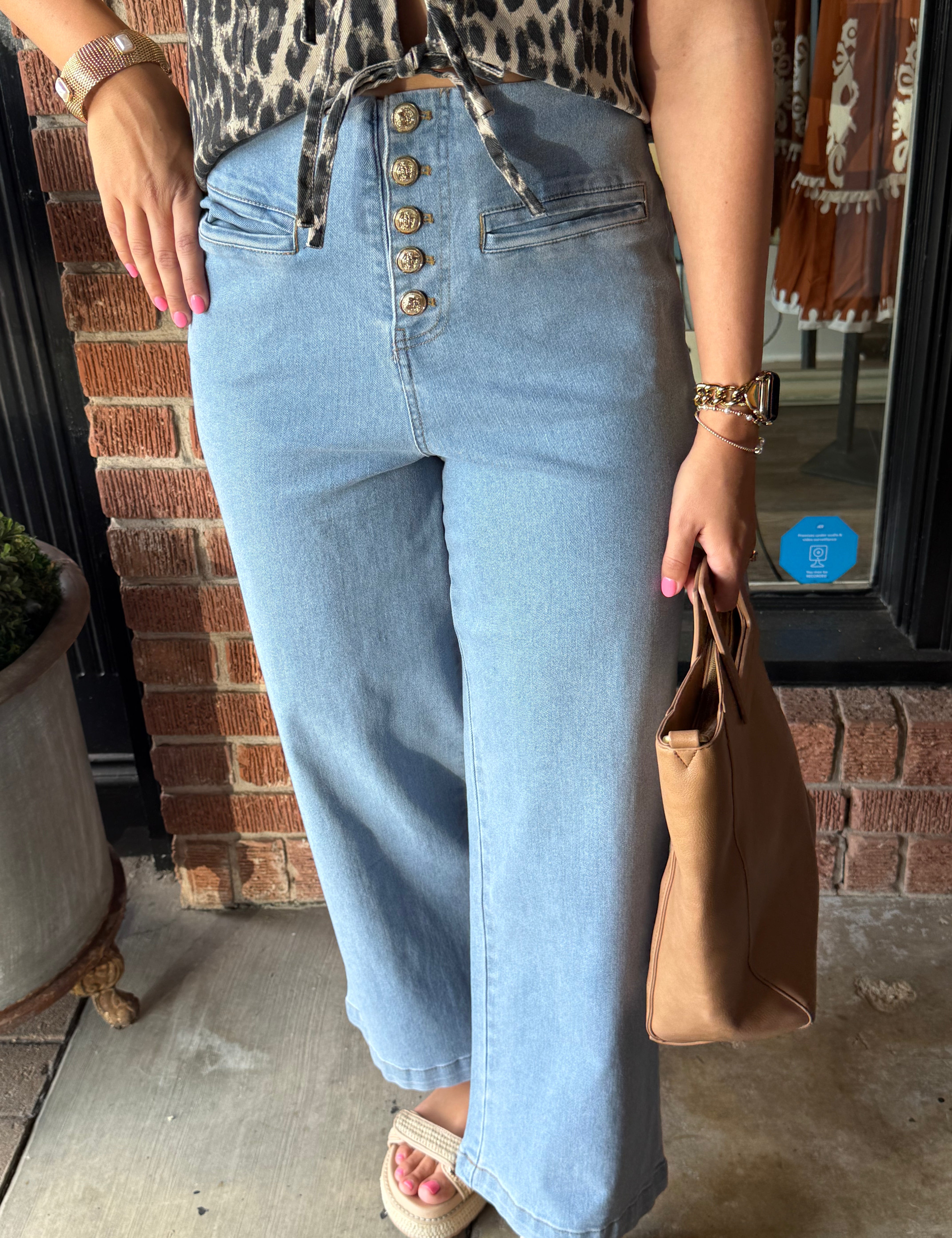 Kinsley Denim Culotte Pants
