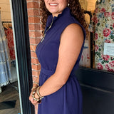 Hailey Half Zip Mini Dress