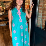 Eliza Botanical Midi Dress