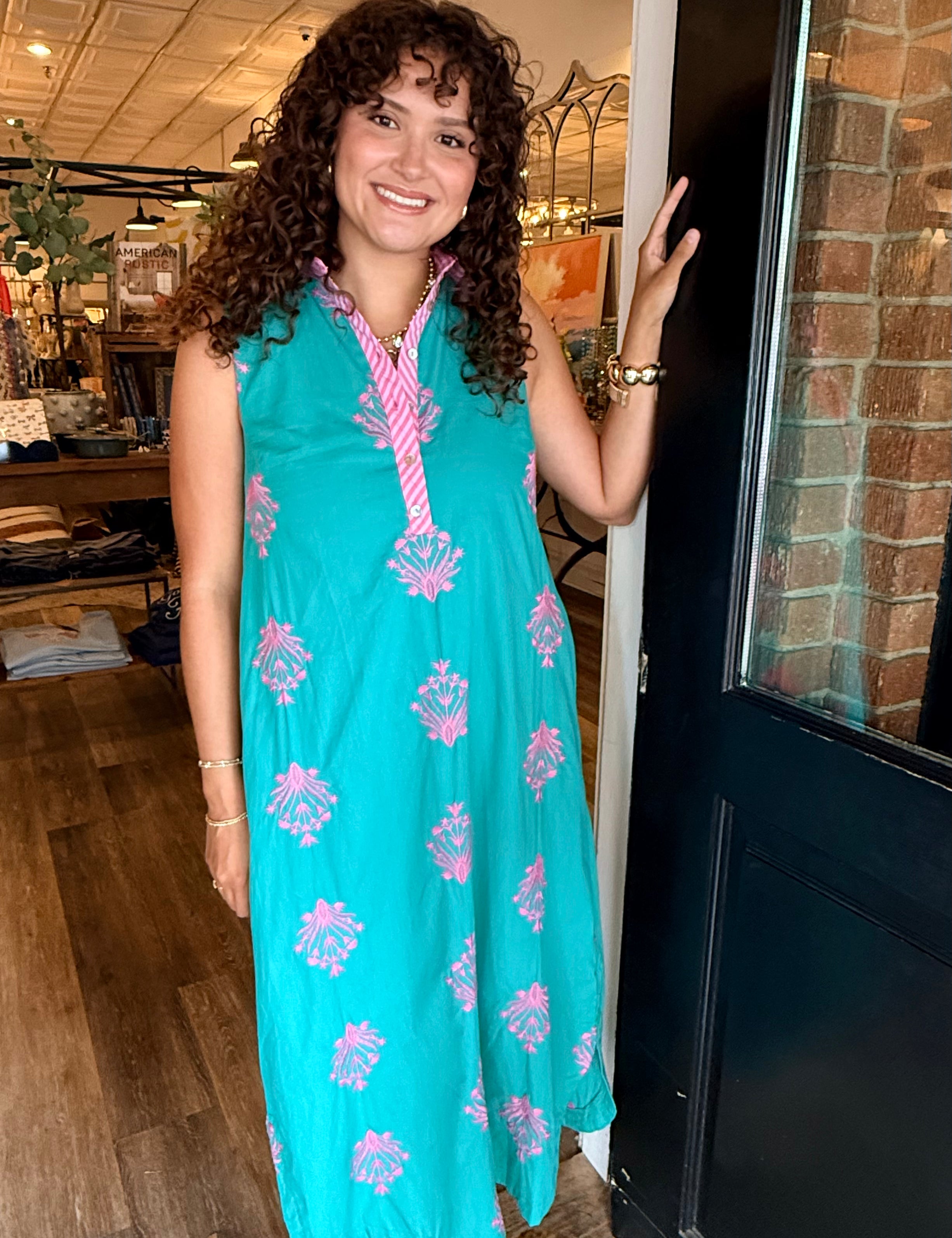 Eliza Botanical Midi Dress
