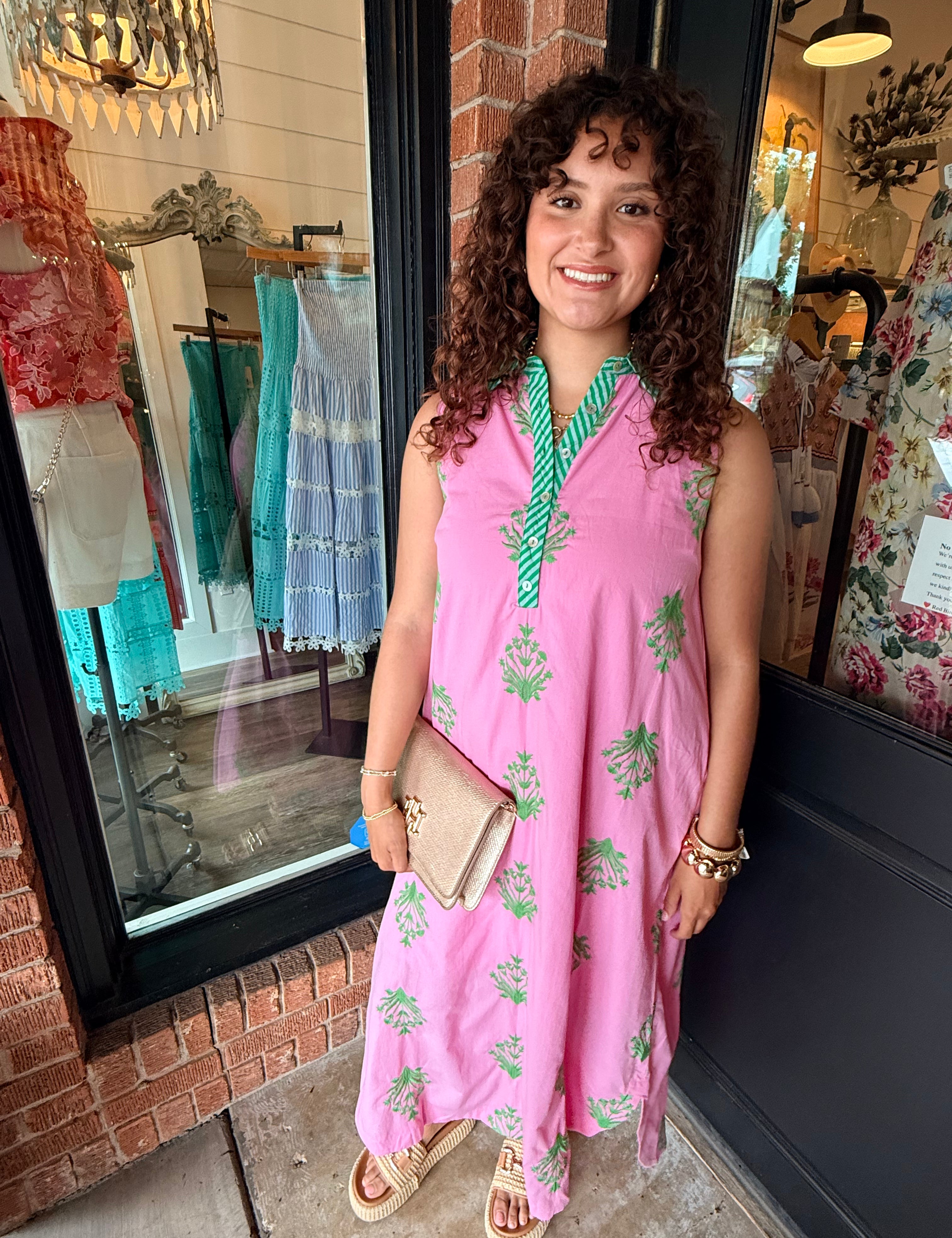 Eliza Botanical Midi Dress
