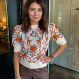 Kasey Floral Knit Top