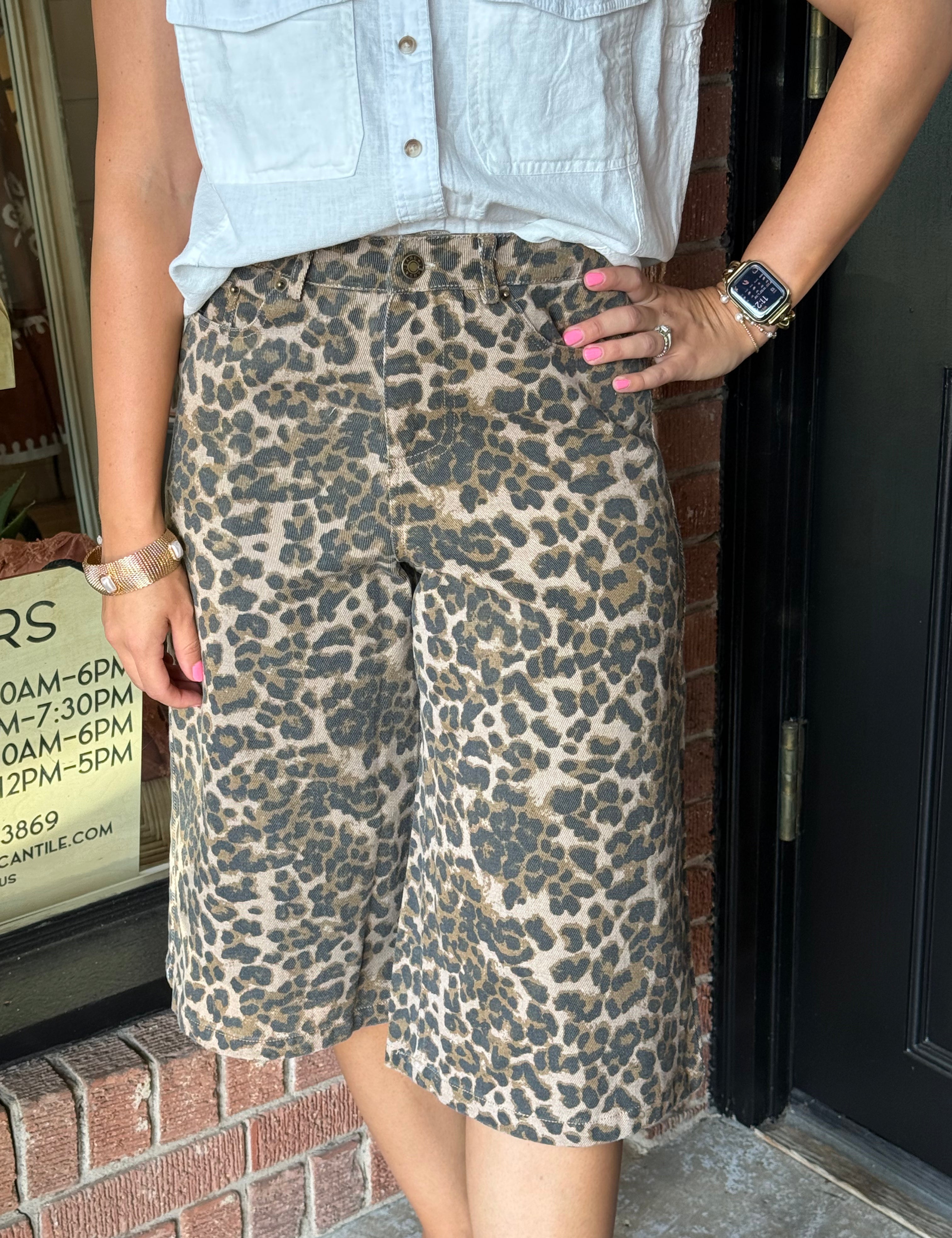 Shana Cheetah Culottes