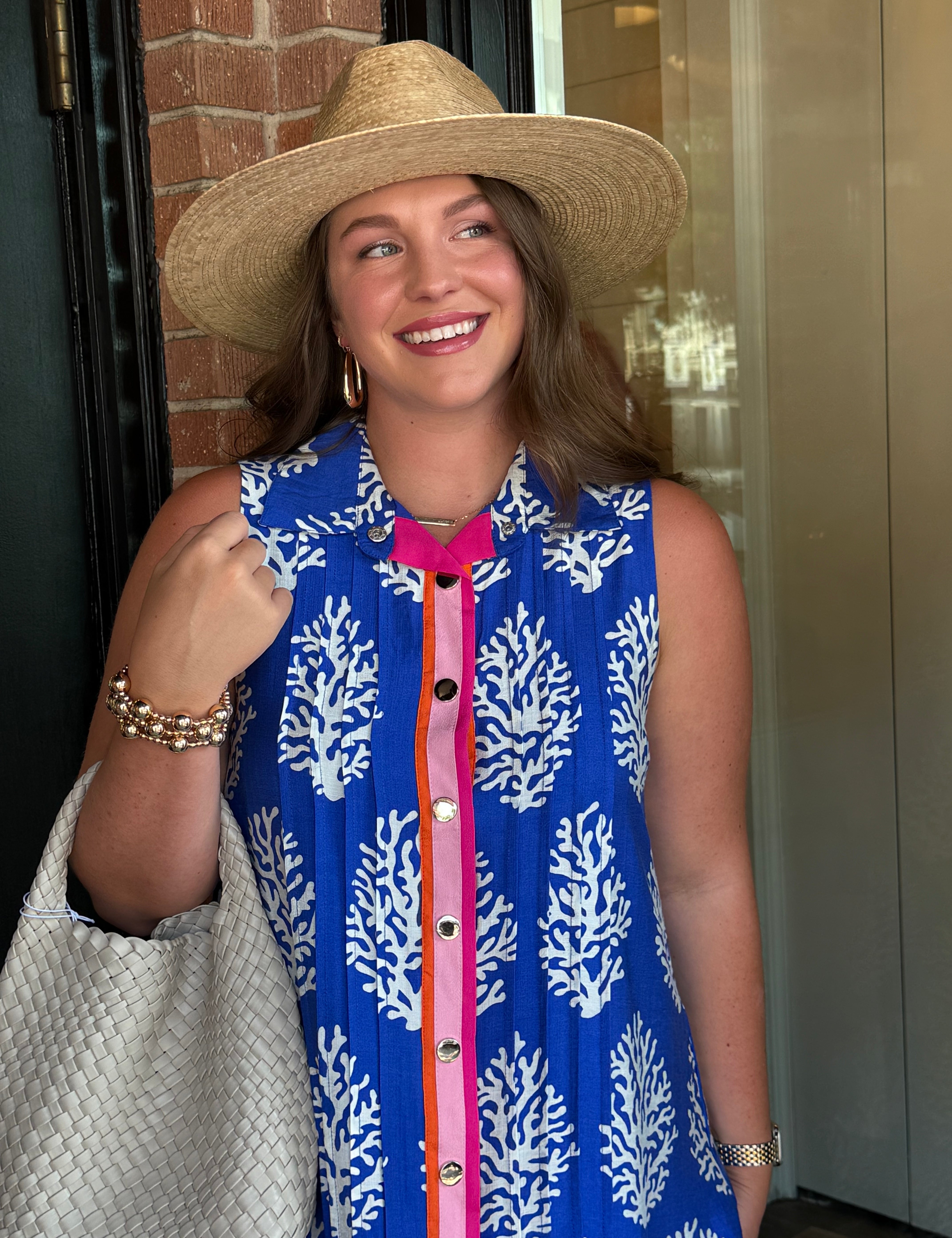 Millie White  Coral Dress