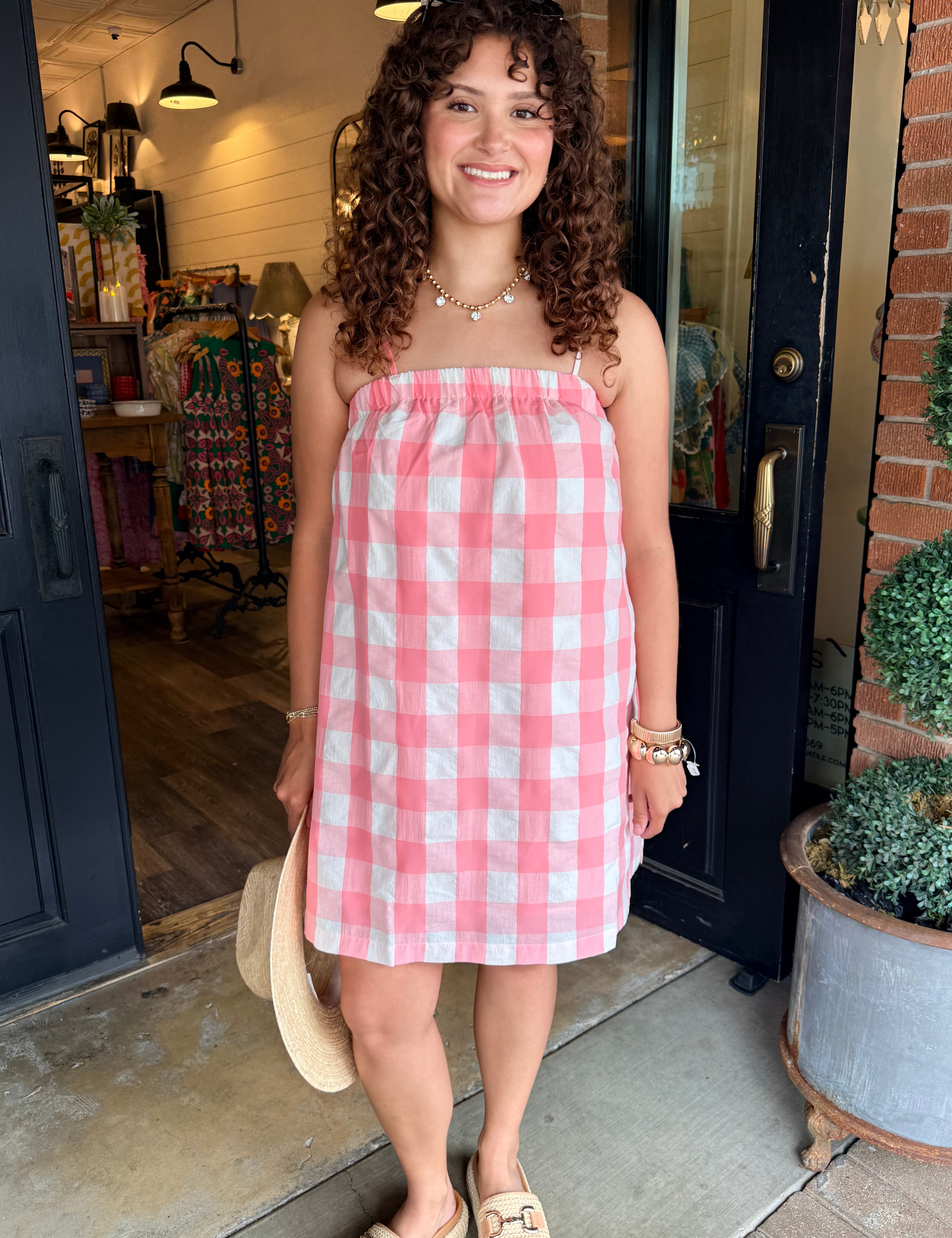 Reese Plaid Cami Mini Dress