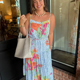 Francine Floral Animal Print Dress