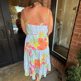Francine Floral Animal Print Dress