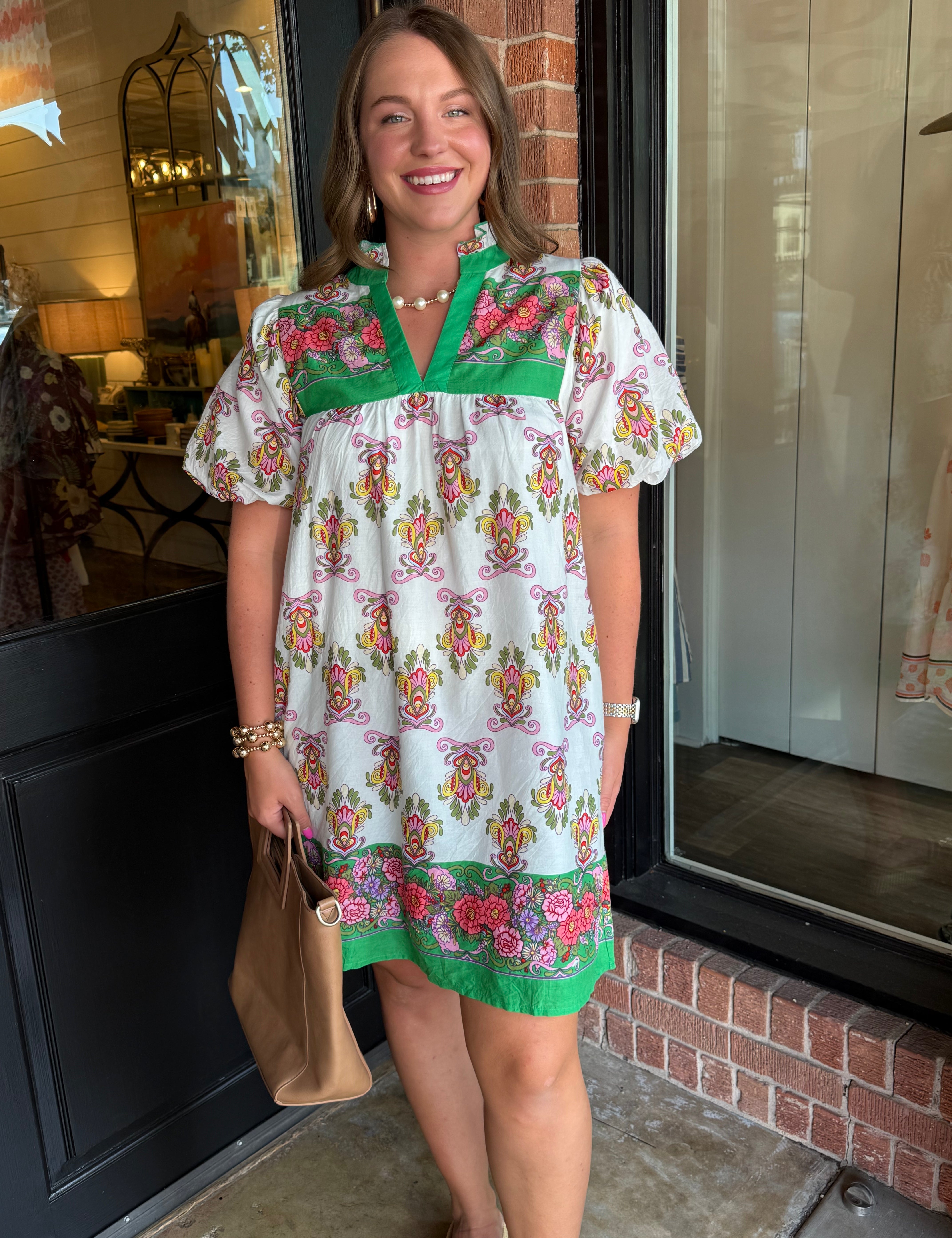 Stevie Pink Floral  Dress