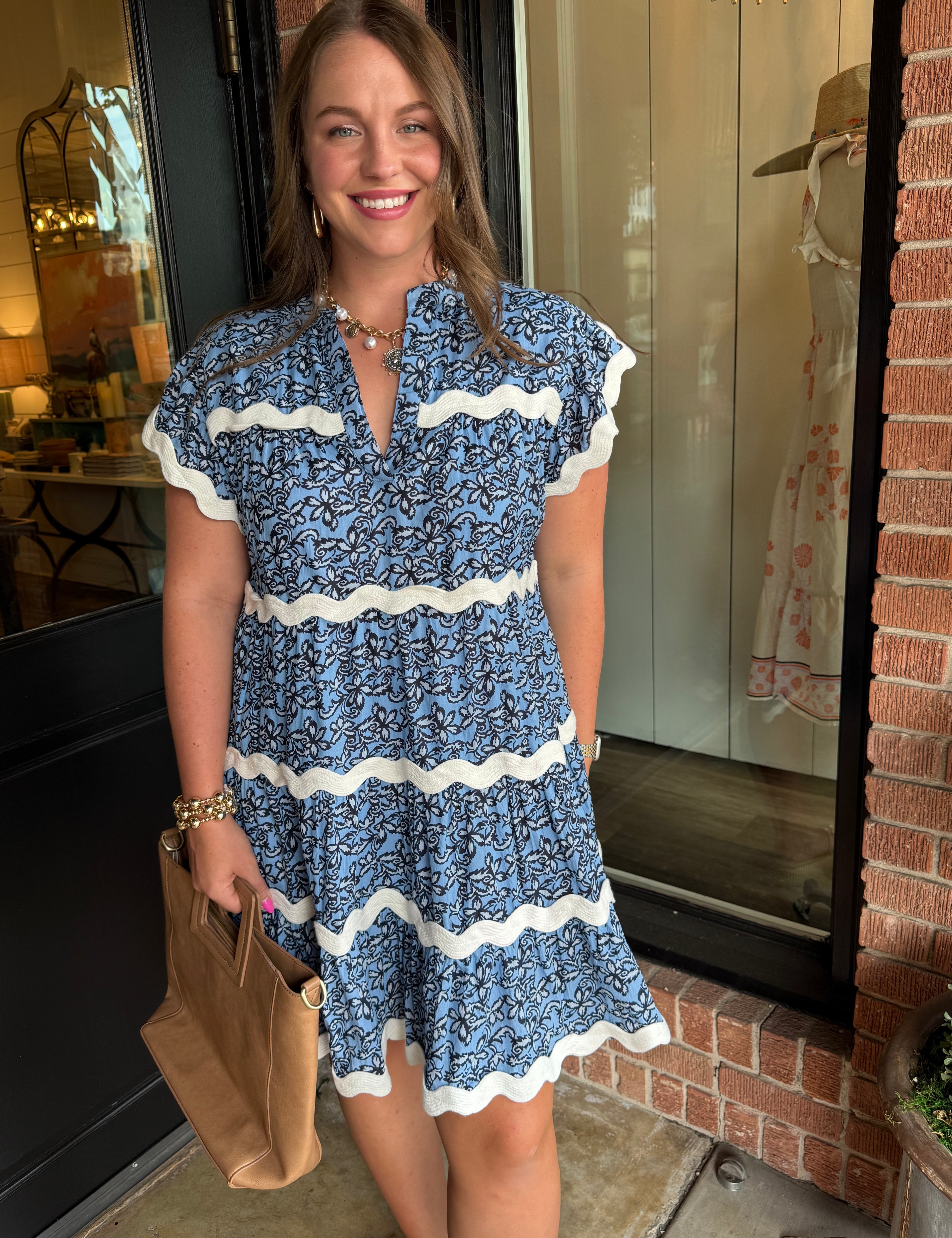 Sammy Wave Trim Dress