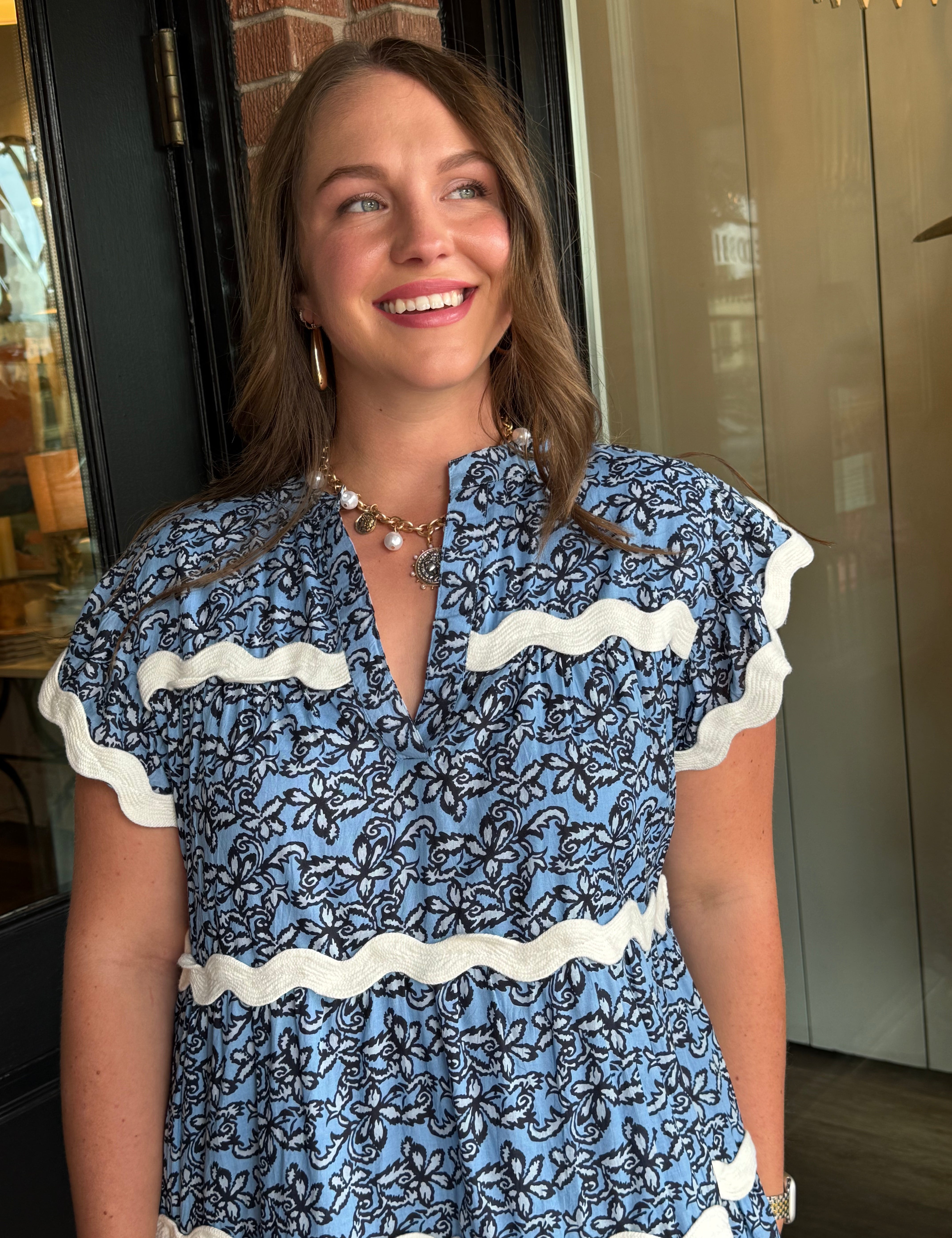 Sammy Wave Trim Dress