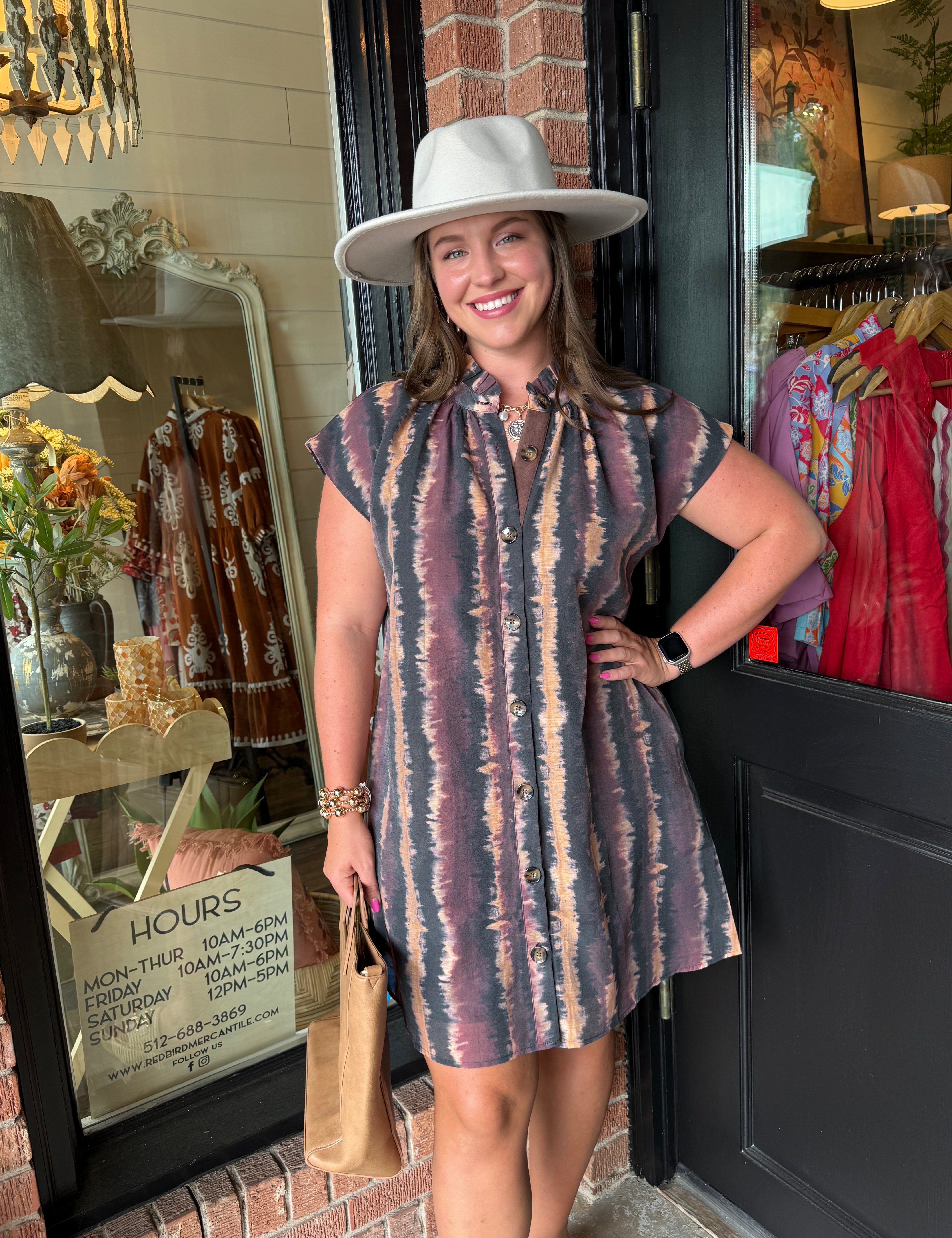 Marlena Tie Dye Button Dress