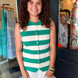 Raven Striped Knit Top