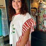 Kaira Floral Patch Top