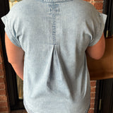 Lillian Indigo Striped Top