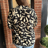 Lucille Abstract Print Top